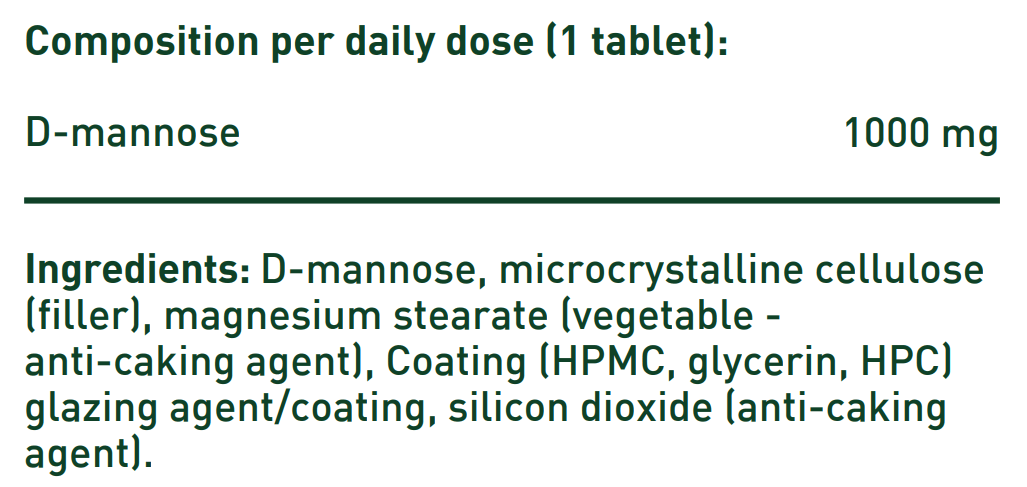 D-mannose 1000 mg