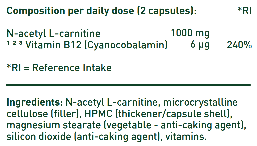 Acetyl-L-Carnitine voor Energie & Vetverbranding | Epigenetix Acetyl-L-Carnitine voor Energie & Vetverbranding | Epigenetix