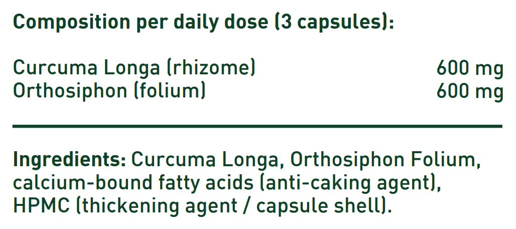 Curcuma & Orthosiphon 600 mg