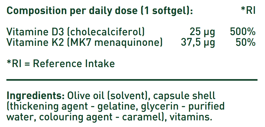 Vitamine K2 en D3