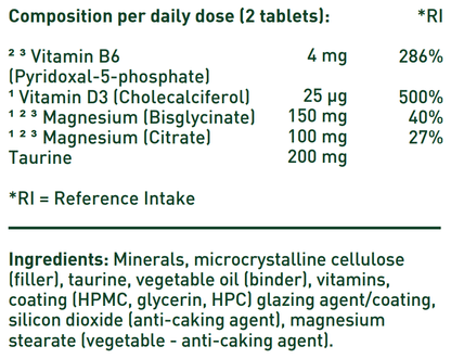 Magnesium Bisglycinate 150 mg in Combination with L-taurine