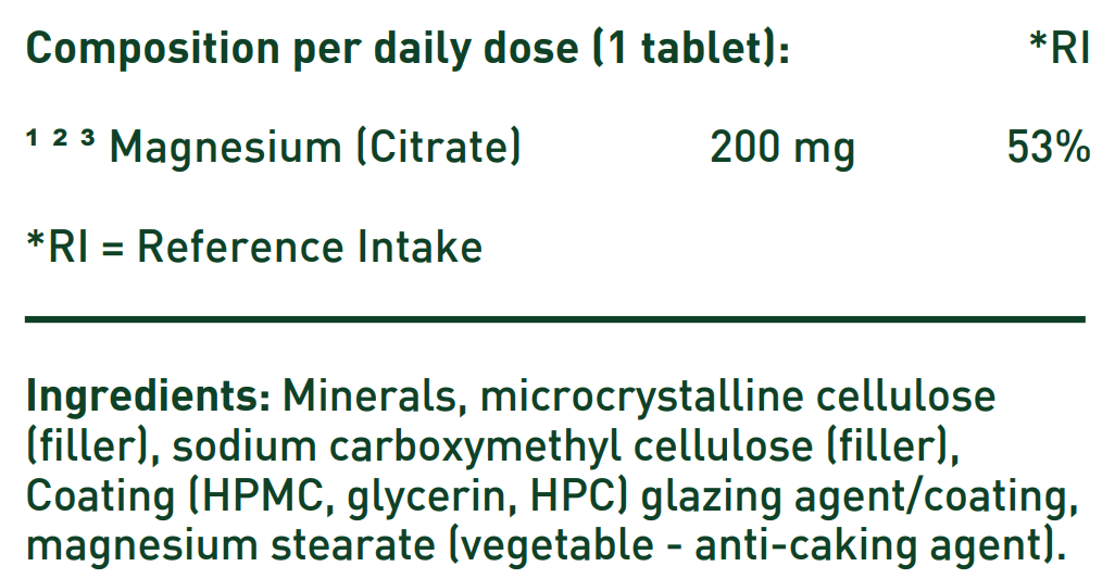 Magnesiumcitrat 200 mg