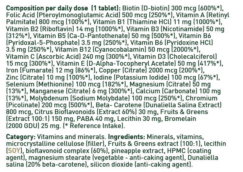 Multi Mega Tabs – Hochdosierte Multivitamine