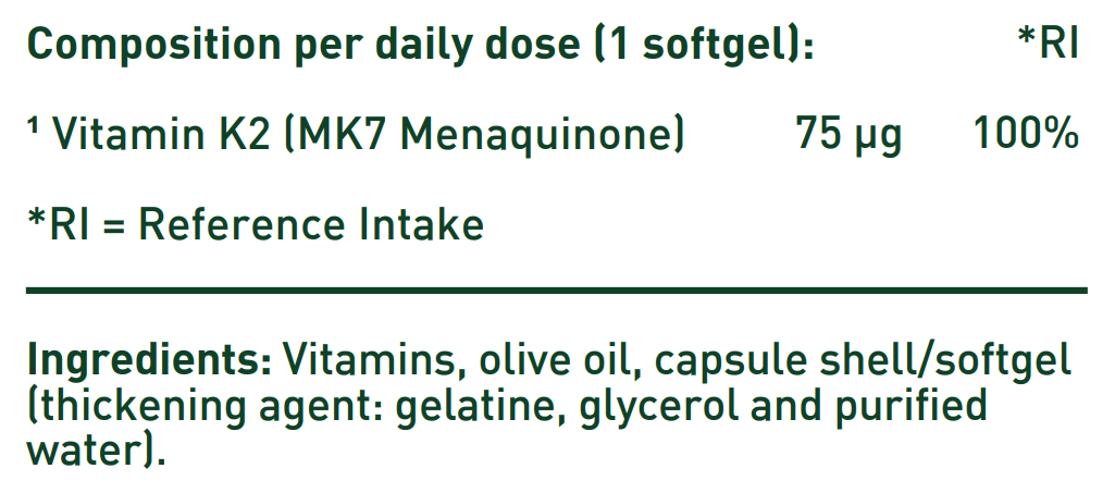 Vitamin K2 75 µg